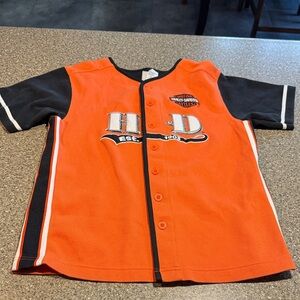 Harley davidson button up shirt
